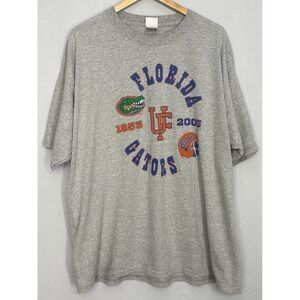 University Of Florida‎ Gators Activewear T-Shirt Mens Gray 2XL Y2K Gildan